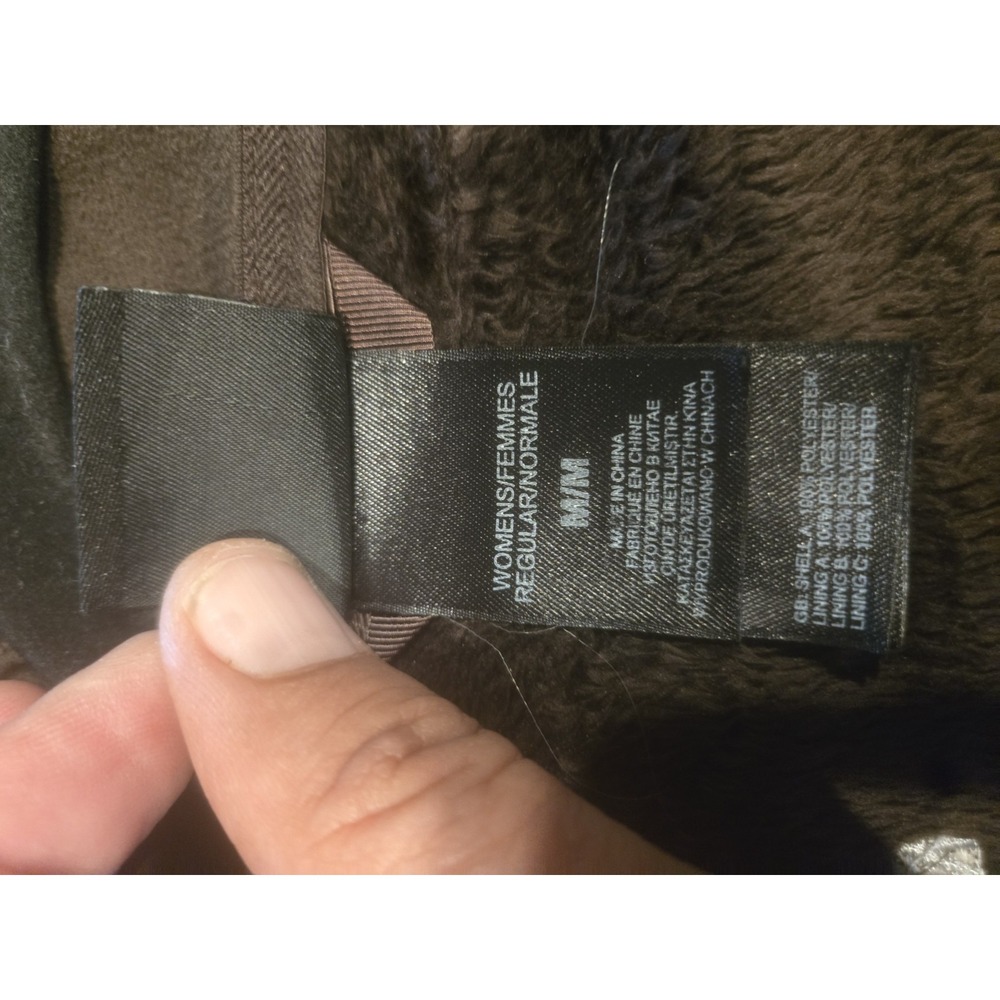 The North Face Womens Medium Black High Pile Fleece Jacket Full Zip Soft Y2K - Picture 5 of 10